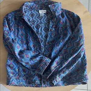 Cold water Creek Jeans Blue Patterned Women's Blouse
100% Cotton